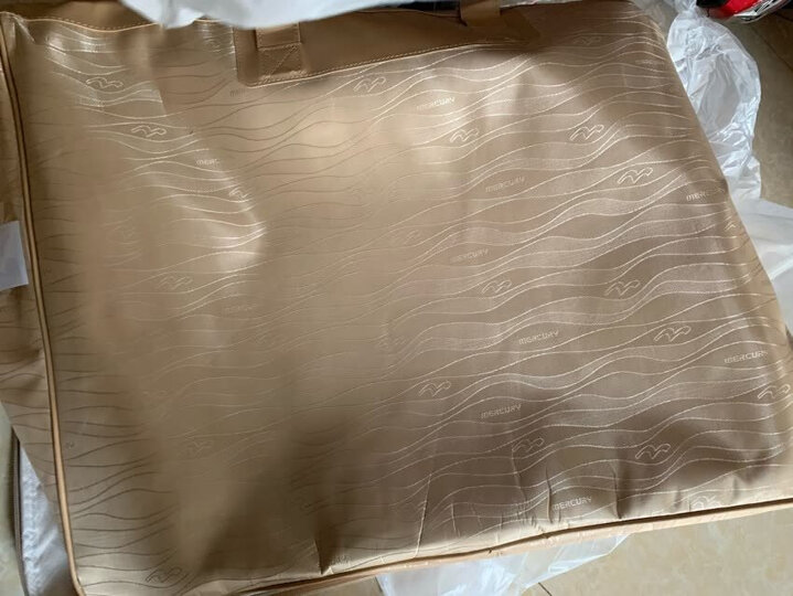 水星家纺 90%鹅绒羽绒被加厚保暖被子 赛尔莎抗菌鹅绒冬被芯 加大单人被子150*210cm 粉紫色 晒单图