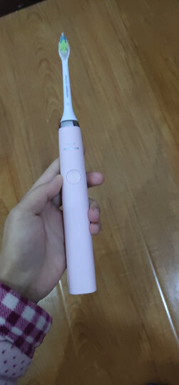 飞利浦(PHILIPS) 电动牙刷 智能声波震动电动牙刷 星耀钻石系列 情侣款 粉钻HX9362/67 晒单图