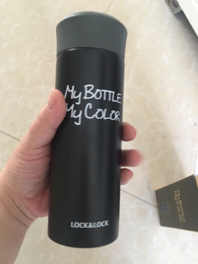 乐扣乐扣（lock&lock）缤纷保温杯 LHC4014BLK（330ml）黑色 晒单图