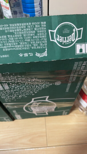 Perrier巴黎水（Perrier）法国原装进口 气泡矿泉水 西柚味330ml*24瓶 晒单图