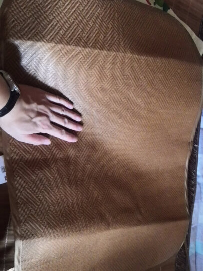 黄古林凉席枕片单人可买一对夏天然折叠防滑加厚透气古藤枕席枕套 单个 50*30cm 晒单图