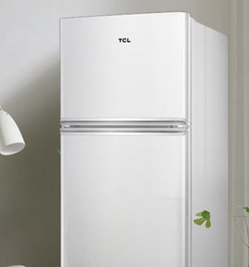 TCL 118升 双门 LED照明 迷你节能 环保内胆 小家用神器 (芭蕾白)BCD-118KA9 晒单图