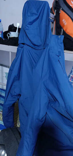骆驼户外(CAMEL) 冲锋衣男女防污防水三合一两件套冲锋衣男 A7W21a7127 宝蓝 L 晒单图