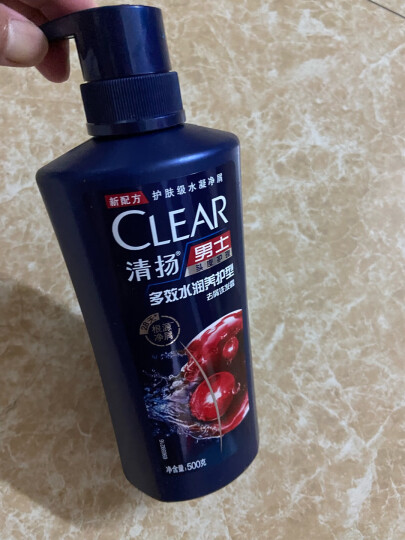 清扬（CLEAR）男士去屑洗发水活力运动薄荷型500g 止痒舒爽蓬松洗头膏C罗 晒单图