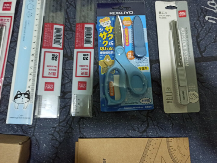得力(deli)20cm办公通用直尺 测量绘图尺子 办公用品 6220 晒单图