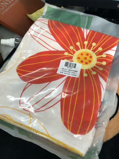艾薇 床品家纺 全棉枕套纯棉枕头套一对(夏日暖阳48*74) 晒单图