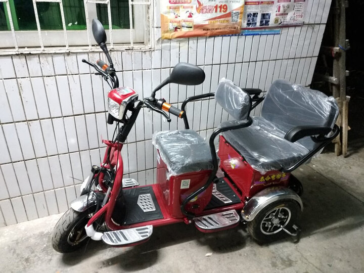 泰合 电动三轮车一家三口家用电动车老年人电动车三轮