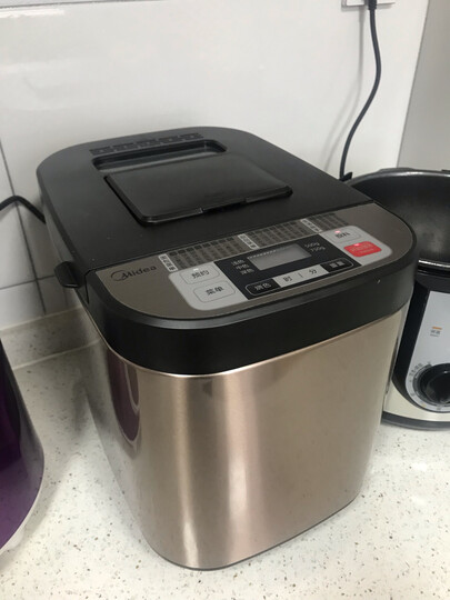 美的(Midea)面包机 早餐机 烤面包机 和面机 多功能 可预约全自动家用双撒料智能面包机 ESC1510 晒单图