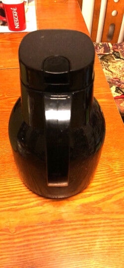 特美刻TOMIC保温壶家用 暖壶水壶热水瓶暖瓶大容量玻璃内胆英伦时尚咖啡壶 黑色1.5L 晒单图