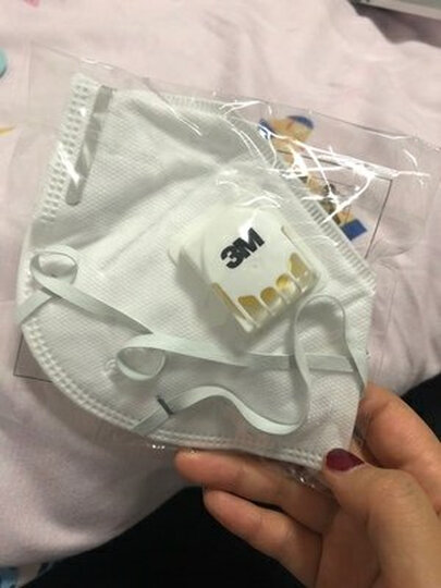 3M 口罩防雾霾防花粉防柳絮 KN90 防pm2.5 防粉尘 有呼气阀 9001V 男女通用 3只/包 晒单图