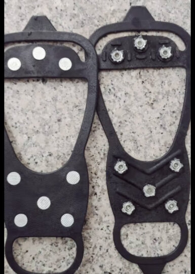 魔铁（MOTIE）防滑鞋套冰爪 户外雪地钉儿童成人登山攀岩装备便携冰抓10齿雪爪 升级钨钢款8齿M码（34-40码鞋） 晒单图