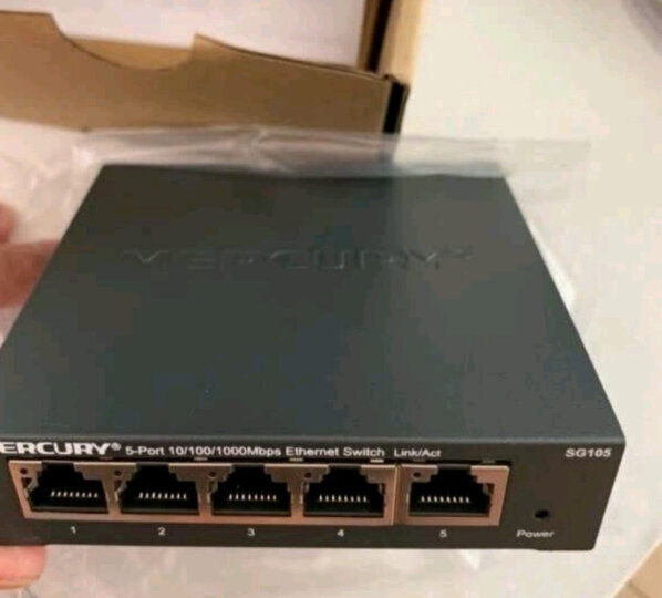 水星(MERCURY)S105D 5口百兆钢壳交换机 4口网线网络分线器 家用宿舍监控工程分流器 晒单图