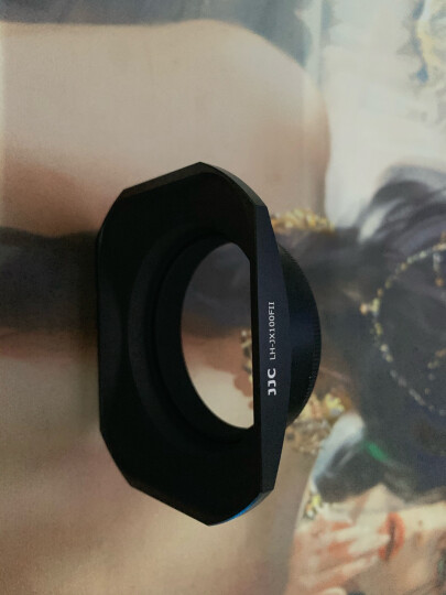 JJC 相机遮光罩 带转接环 适用于富士X100VI X100F X70 X100S X100T X100 X100V 可反装 金属配件 黑色 晒单图