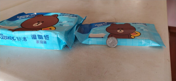 舒洁(Kleenex)LINE Friends 湿厕纸 40片*3包装+10片*2包装 清洁湿纸巾湿巾 可搭配卷纸卫生纸使用 晒单图