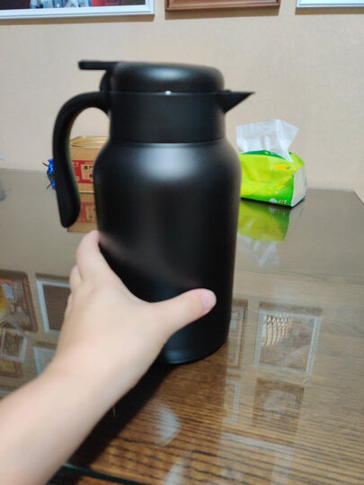 哈尔斯 保温壶杯 家用暖壶瓶热水瓶壶 健康不锈钢 暖水瓶壶 家居壶瓶2L欧式家用开水瓶咖啡壶 (升级款)本色 晒单图