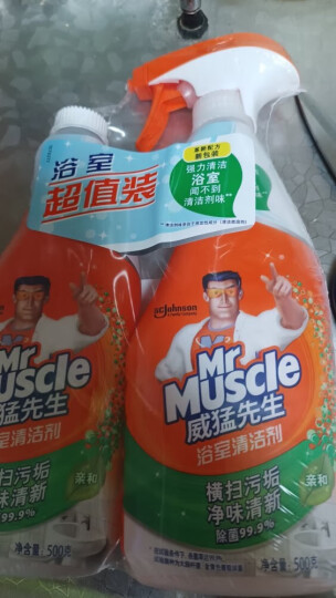 威猛先生（Mr Muscle）浴室清洁剂 500g 去除水垢 皂垢 瓷砖清洁剂（新老包装随机发货） 晒单图