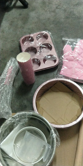学厨 CHEF MADE烘焙工具24件套装 烤箱用具戚风蛋糕模具饼干蛋挞烤盘西点烘培套装粉色WK9323 晒单图