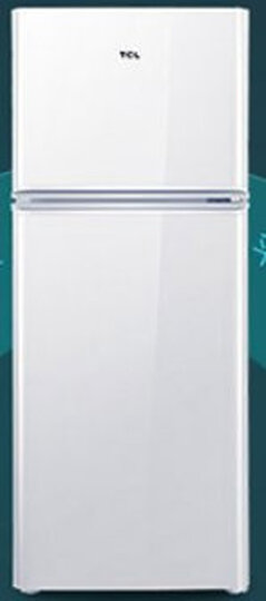 TCL 118升 双门 LED照明 迷你节能 环保内胆 小家用神器 (芭蕾白)BCD-118KA9 晒单图