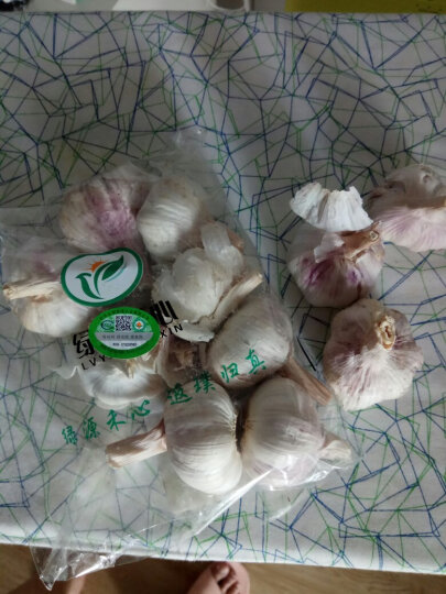绿源禾心 有机大蒜 新鲜蔬菜 产地直发 蔬菜认证约500g 晒单图