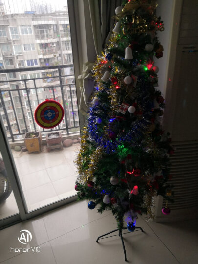 格瑞芬（Gryffon） 圣诞树套餐圣诞装饰品圣诞帽子礼品礼物彩灯 1.8米加密(162配件+电池彩灯) 晒单图