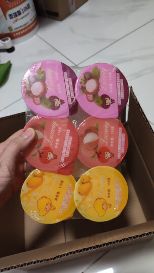 马来西亚进口ZEK混合什锦味（凤梨味、荔枝味、香橙味）果肉果冻布丁6连杯儿童休闲零食510g 晒单图