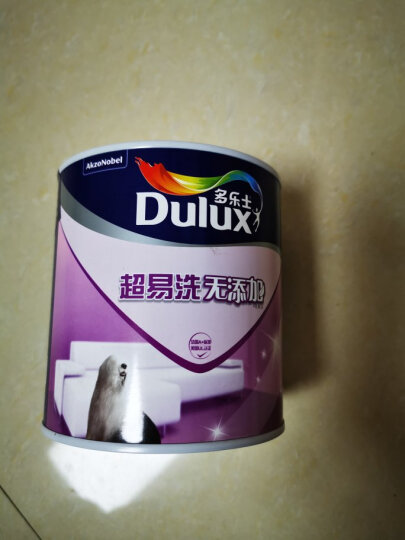 多乐士（Dulux）超易洗无添加内墙乳胶漆油漆墙漆修补漆 A663R1 1L色号：浅黄旋梯 晒单图