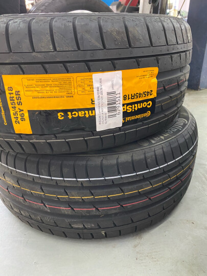 德国马牌（Continental）轮胎/防爆胎 245/50R18 100Y CSC3 SSR 适配宝马进口X3/20i/730Li 晒单图