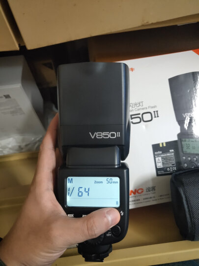 神牛（Godox）V850II 机顶闪光灯锂电池热靴灯外拍摄影灯单反相机热靴机顶闪光灯 离机高速闪光灯（通用型） 晒单图