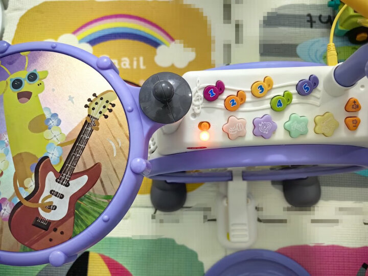 汇乐玩具电子琴儿童玩具1-3岁婴儿音乐早教乐器男女孩生日周岁新年礼物盒 晒单图