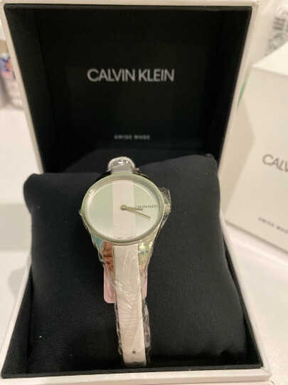 CK卡文克莱（Calvin Klein）Drift 印记系列手表 银盘金色手镯钢带石英女表 K6S2N616 晒单图