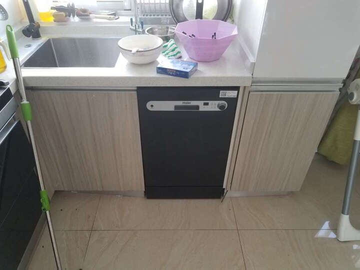 海尔(Haier)8套大容量 80℃高温除菌消毒 自动烘干 嵌入式 洗碗机家用 HW8-1718 晒单图