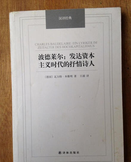 波德莱尔:发达资本主义时代的抒情诗人/汉译经典名著 晒单图