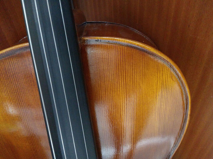 思雅晨专业大提琴成年人儿童手工初学练习考级演奏实木单板哑光亮光系列 普及夹板哑光大提琴MC 4/4身高150CM以上 晒单图