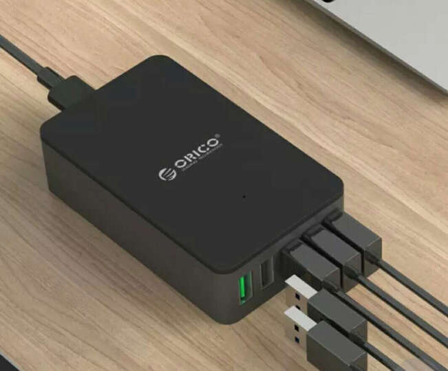 奥睿科（ORICO） QSE-5U QC2.0多口智能USB桌面充电器 充电头2.4A 总输出40W 苹果安卓平板通用 晒单图