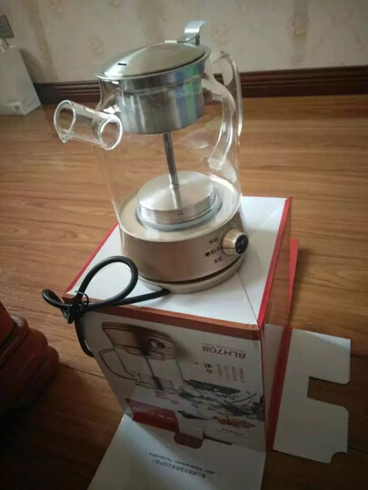 心好708煮茶器黑茶电茶壶养生壶玻璃电热水壶煎药壶烧水壶茶具电茶炉多功能电煮茶壶花茶壶保温 604款黑色 晒单图