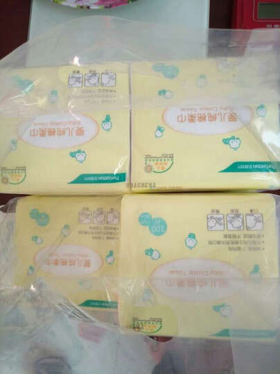 全棉时代 棉柔巾婴儿干湿两用宝宝洗脸巾抽纸巾6包 晒单图