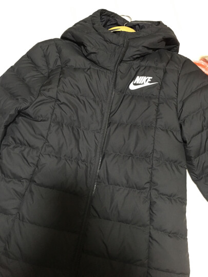 耐克（Nike）女子 W NSW DWN FILL JKT HD 运动保暖超轻羽绒服夹克854863-010 黑色 M码 晒单图