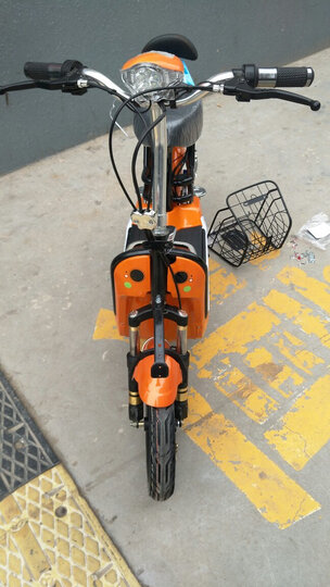 Pubec 电动车电瓶车 电摩踏板摩托车 学生车 性价比高 代步车 双人电动自行车 浅蓝色高配 配20A超威天能电池 晒单图