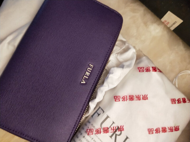 FURLA 芙拉 女款BABYLON系列紫色皮革时尚简约轻奢长款拉链钱包手拿包 842194 P PNOS B30 BABYLON 晒单图