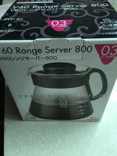 HARIO 日本原装进口 耐热玻璃 800ml大容量 咖啡壶 茶壶 分享壶 XVD-80B 晒单图