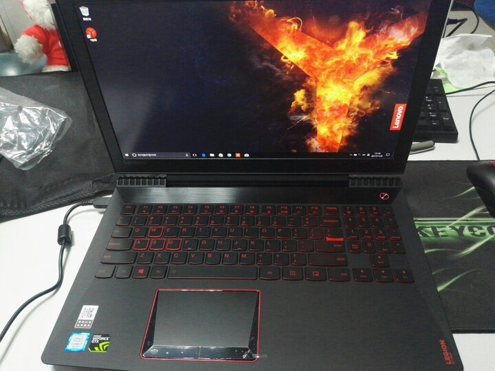 联想(Lenovo)拯救者R720 15.6英寸大屏游戏笔记本电脑(i7-7700HQ 8G 1T+128G SSD GTX1050Ti 4G IPS 黑) 晒单图