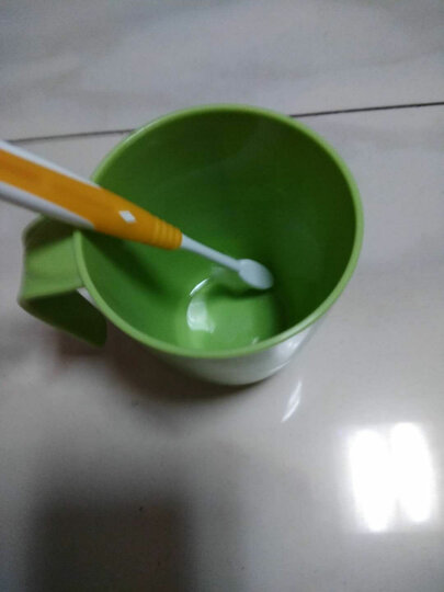 【买3免1】茶花塑料漱口杯卡通情侣套装牙刷杯儿童洗漱杯宝宝牙缸刷牙杯家用简约杯子 花瓶晶透杯_绿色420ML 晒单图