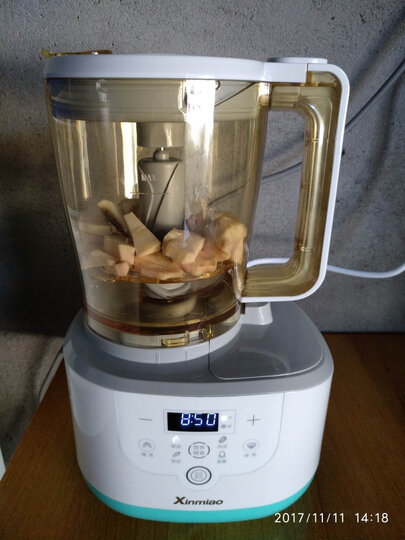 新妙(Xinmiao)婴儿辅食机 蒸煮搅拌一体机 婴儿食物研磨器料理机辅食蒸煮工具 全自动搅拌 晒单图