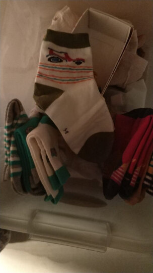 宝娜斯（BONAS）儿童袜子男童女童宝宝棉袜秋冬季保暖袜子5双装  7-9岁  QD15-5 晒单图