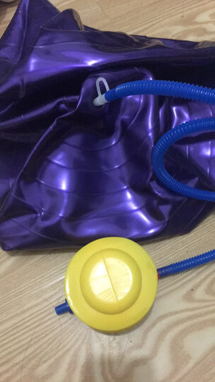 翔威瑜伽球 65cm 加厚防爆锻炼塑形健身球 孕妇分娩助产球 附带充气筒 紫色 晒单图