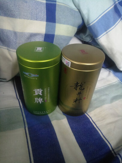 贡牌茶叶2019新茶 明前一级龙井茶绿茶45g金罐装 晒单图