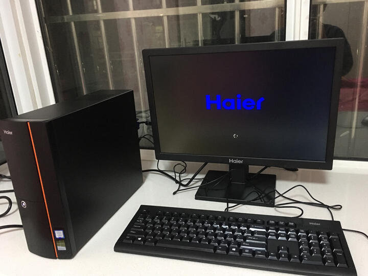 海尔(Haier)天越H5 商用台式办公电脑整机(7代I3-7100 4G DDR4 500G 双频WiFi 蓝牙 正版Win10)19.5英寸IPS 晒单图