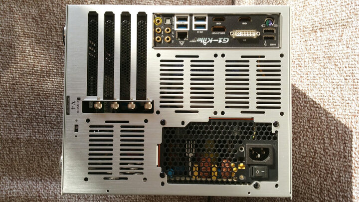 乔思伯(JONSBO)V4 银色 MINI-MATX机箱(支持MATX主板/全铝机箱/ATX电源/120MM高内散热器/260MM长内显卡) 晒单图