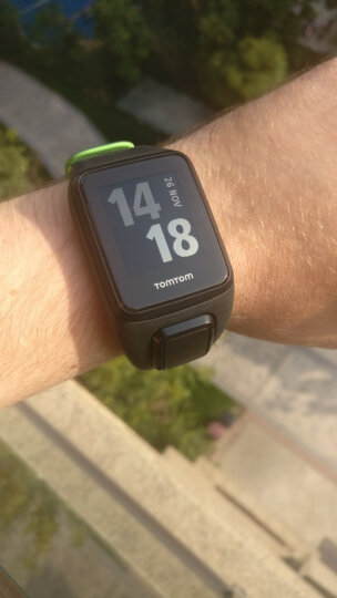 TomTom Runner3 心率款Cardio GPS光学心率腕表 跑步游泳铁三健身运动手表 黑绿色L码 晒单图