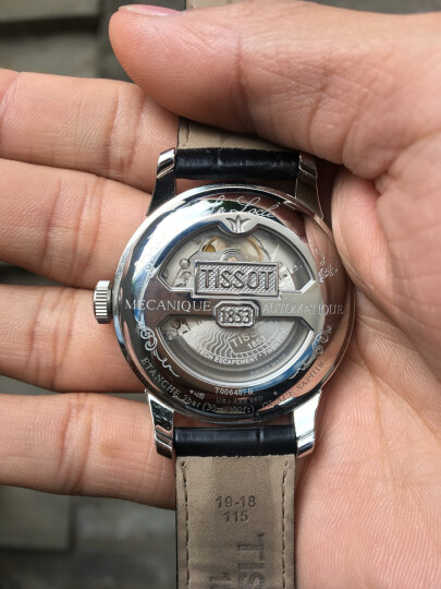 天梭(TISSOT)瑞士手表 经典力洛克系列皮带机械商务男士腕表送男友T006.407.16.033.00 晒单图